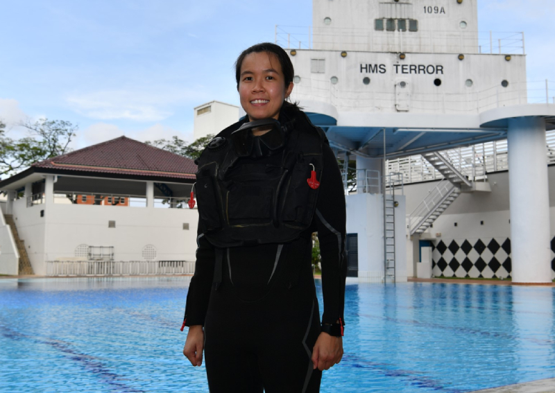 Ah Girl goes NDU This naval diver is first Singaporean woman to